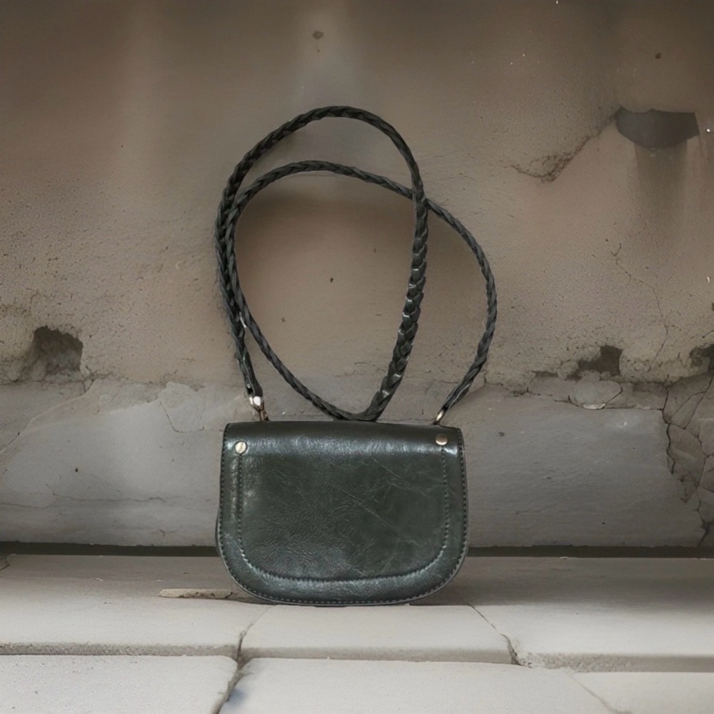 Anthropologie Dark Green Crossbody Bag